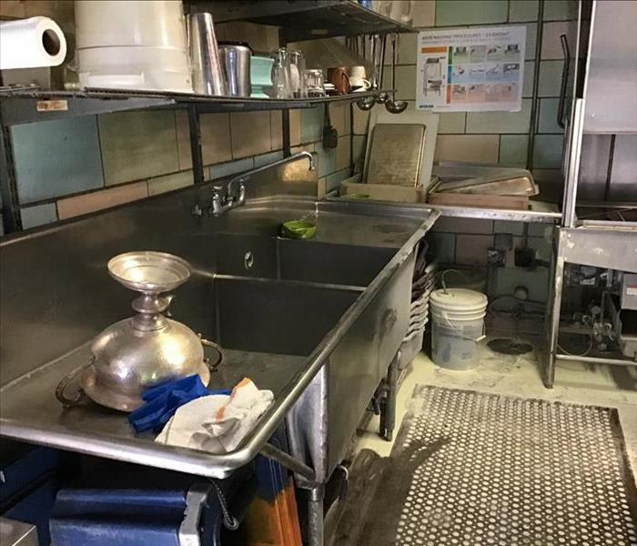 dirty commercial kitchen 